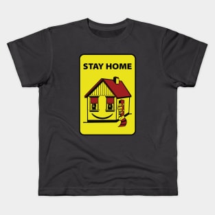 STAY HOME - BLOCK HOME REMIX Kids T-Shirt